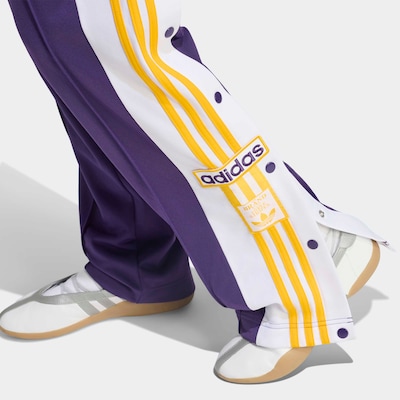 ADIDAS ORIGINALS Hose 'Adibreak' in 34 in gelb / dunkellila / weiß, Produktansicht