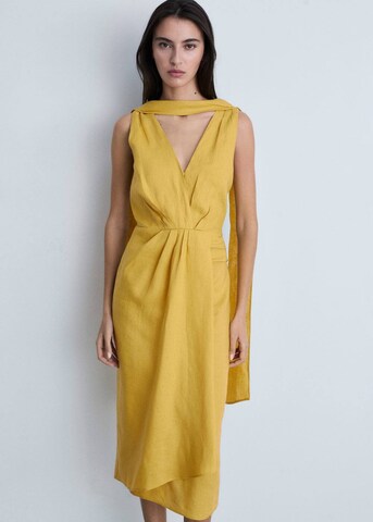 MANGO Kleid in Gelb: Vorderseite