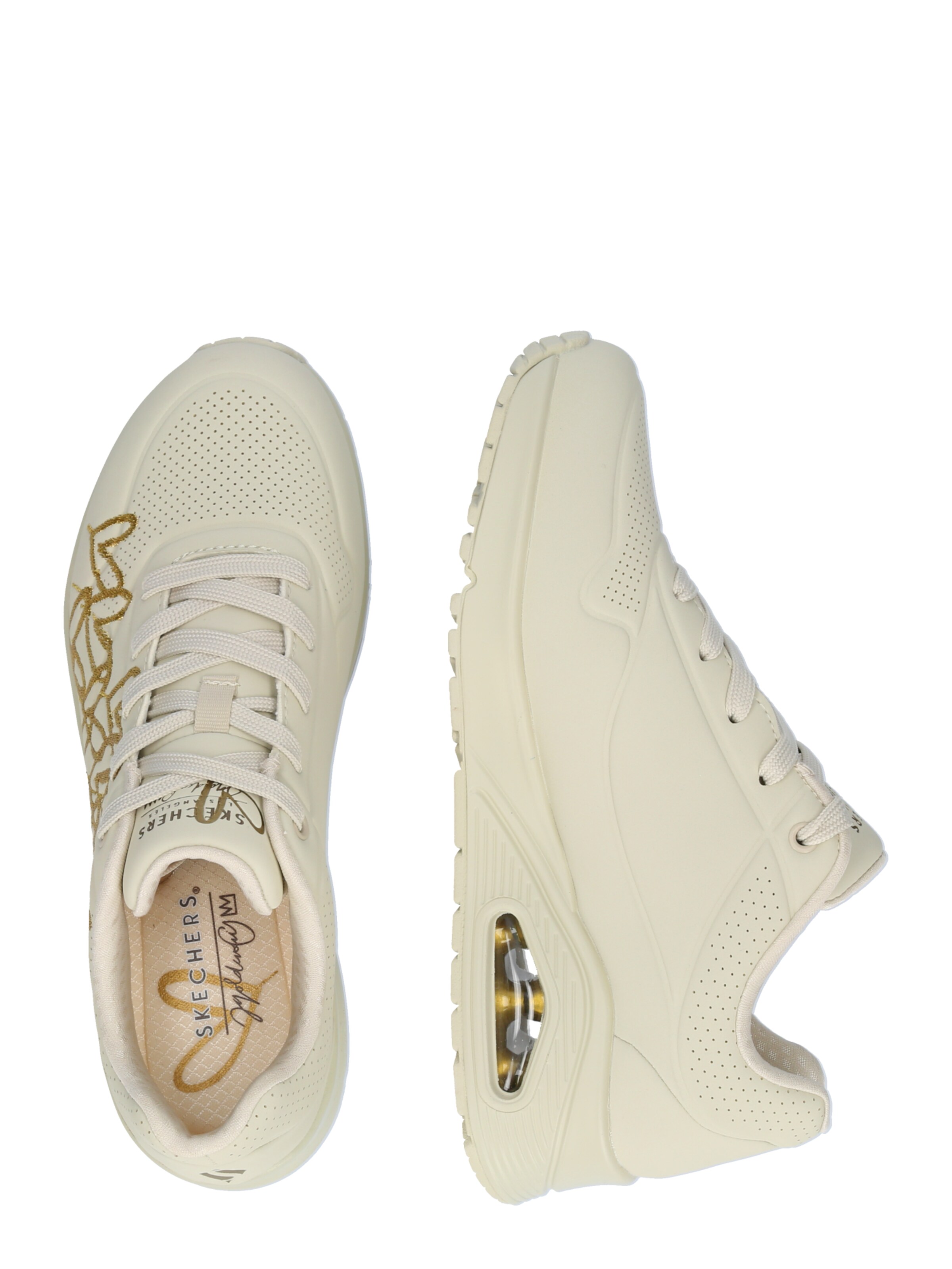 Baskets basses 'Uno' SKECHERS en beige