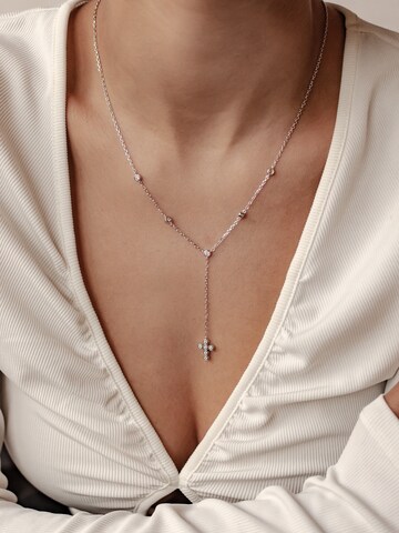 Hey Happiness Ketting 'Y Lariat' in Zilver