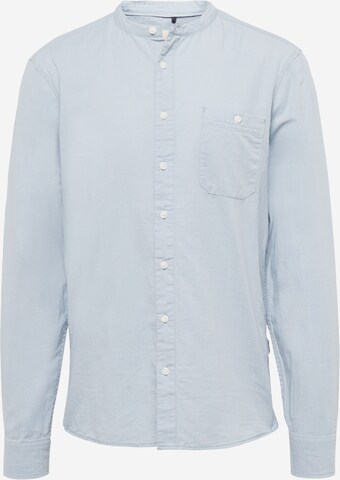 Chemise BLEND en bleu : devant