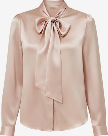 Lilysilk Blouse 'LILYSILK Seidenbluse mit Schleife' in Roze: voorkant