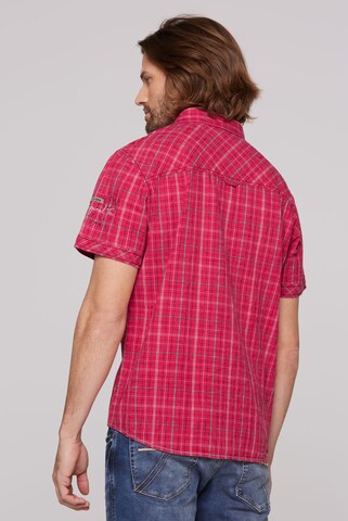 CAMP DAVID Regular fit Button Up Shirt in Red