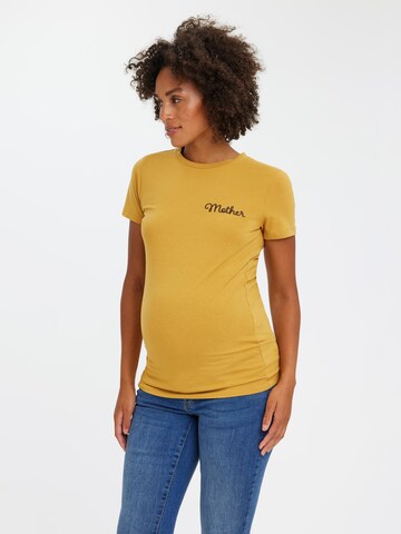 MAMALICIOUS Shirt 'CAMILA' in Yellow: front
