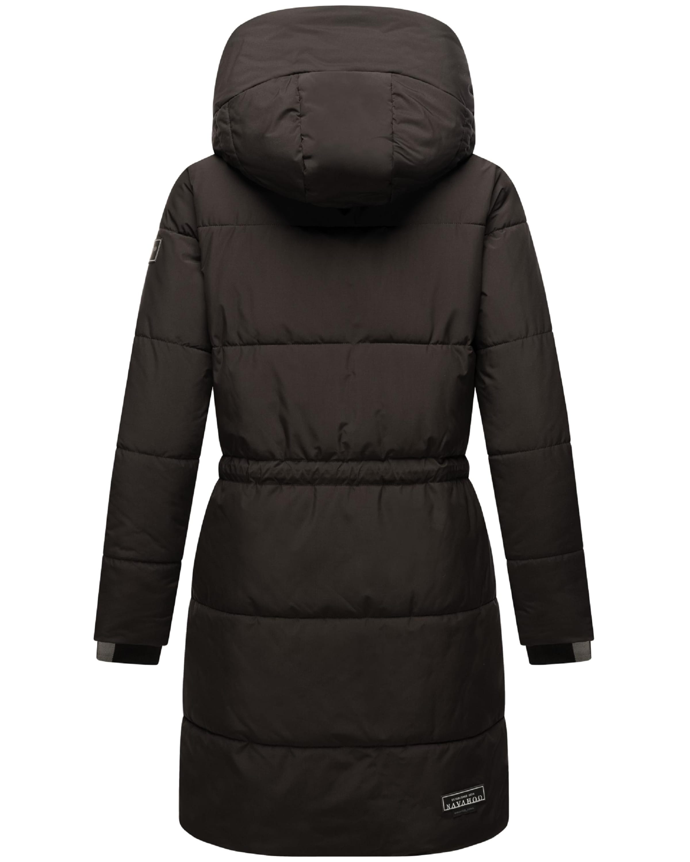 NAVAHOO Wintermantel 'Zuckertatze XIV' in Schwarz