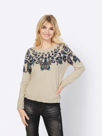 heine Sweater in Beige: front