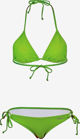 BECO the world of aquasports Triangel Bikini in Grün: predná strana