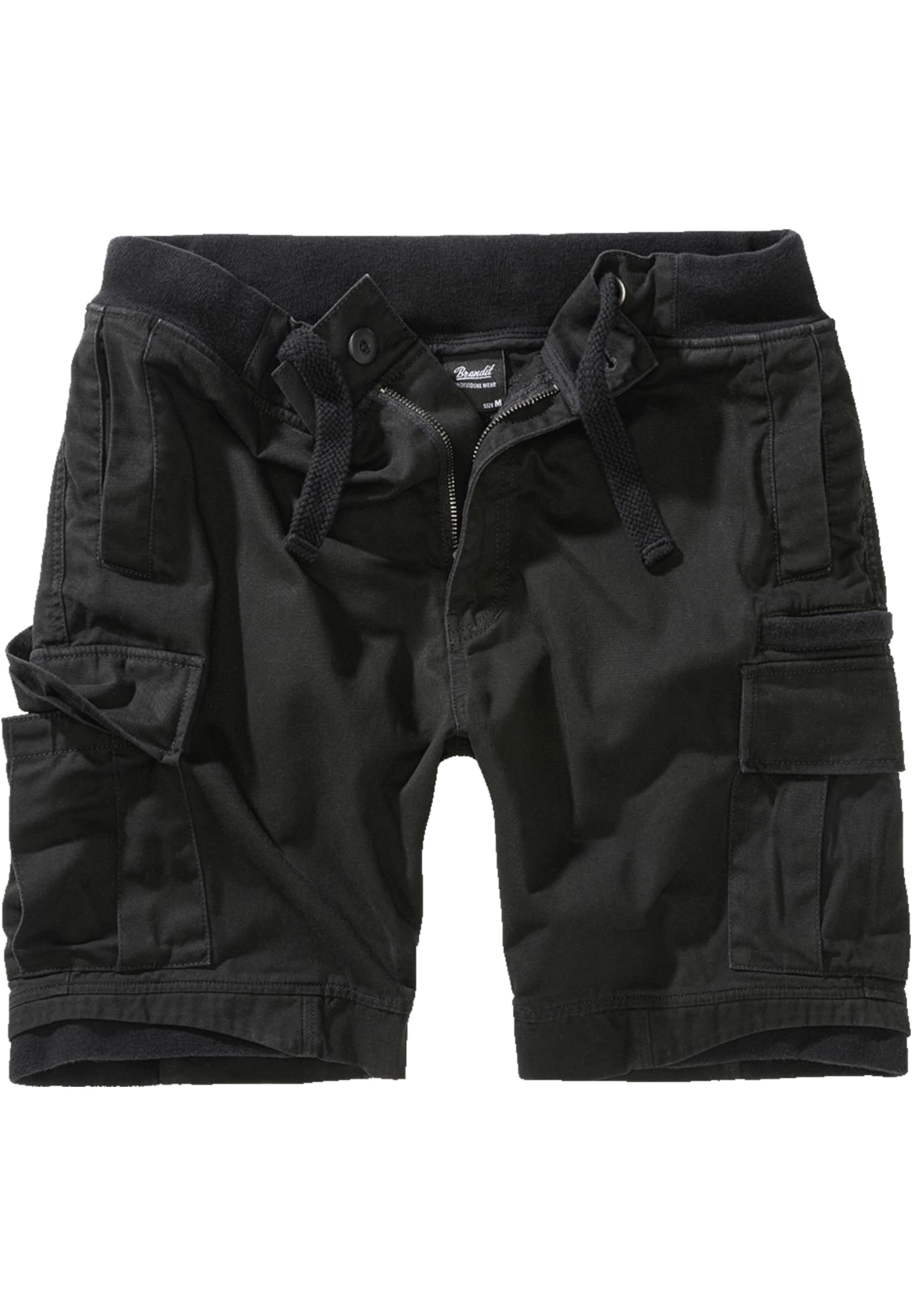 Brandit Cargo trousers 'Packham' in Black: front