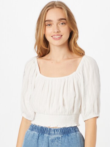 Camicia da donna 'POET' di American Eagle in bianco: frontale