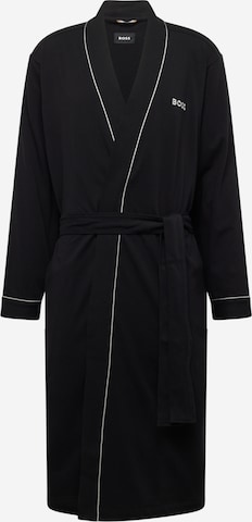 BOSS Black - Roupão comprido 'Xmas Kimono' em preto: frente