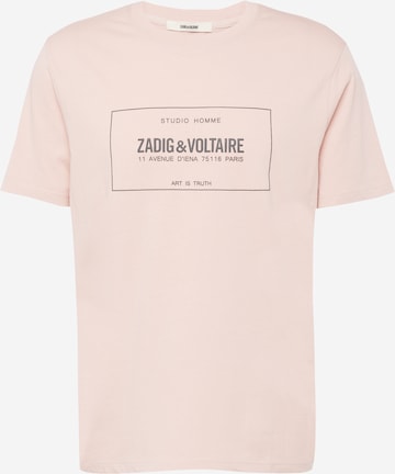 T-Shirt 'BLASON GUM' Zadig & Voltaire en rose : devant