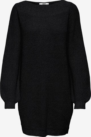 JDY Stickad klänning 'Whitney Megan' i svart: framsida