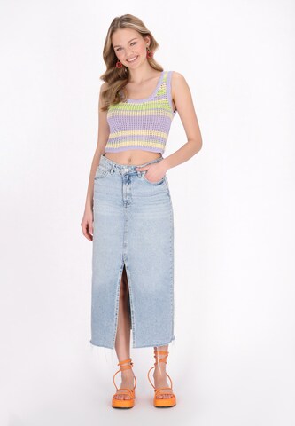 MYMO Knitted top 'Spring Summer' in Purple