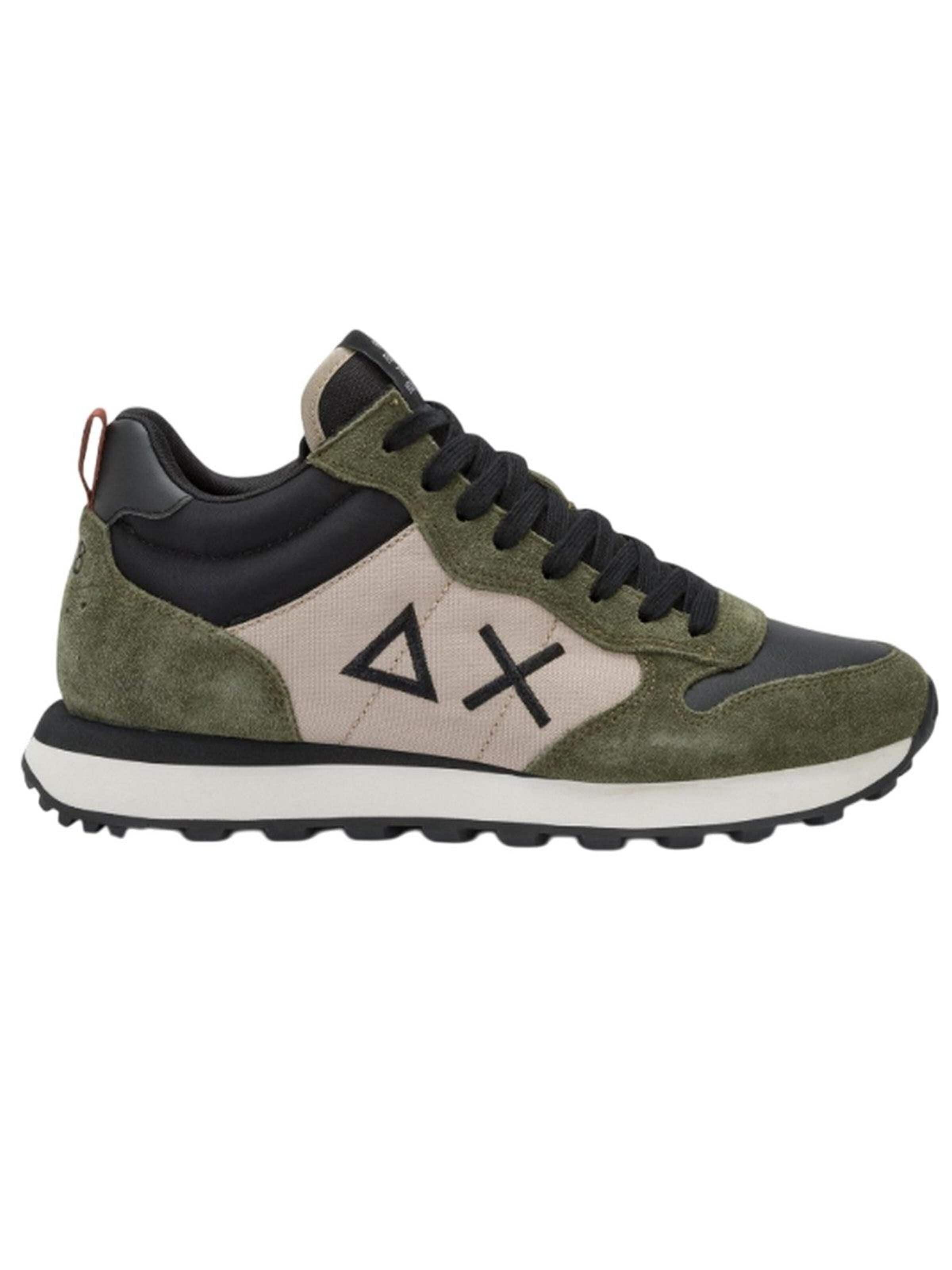 SUN68 - Zapatos con cordón en verde: frente