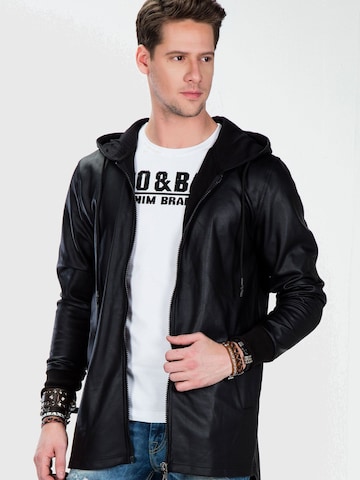 Veste d’hiver CIPO & BAXX en noir : devant