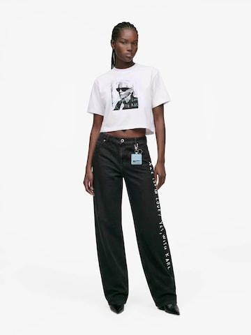 KARL LAGERFELD JEANSMajica 'KLJ X Pietro Terzini' - bijela boja