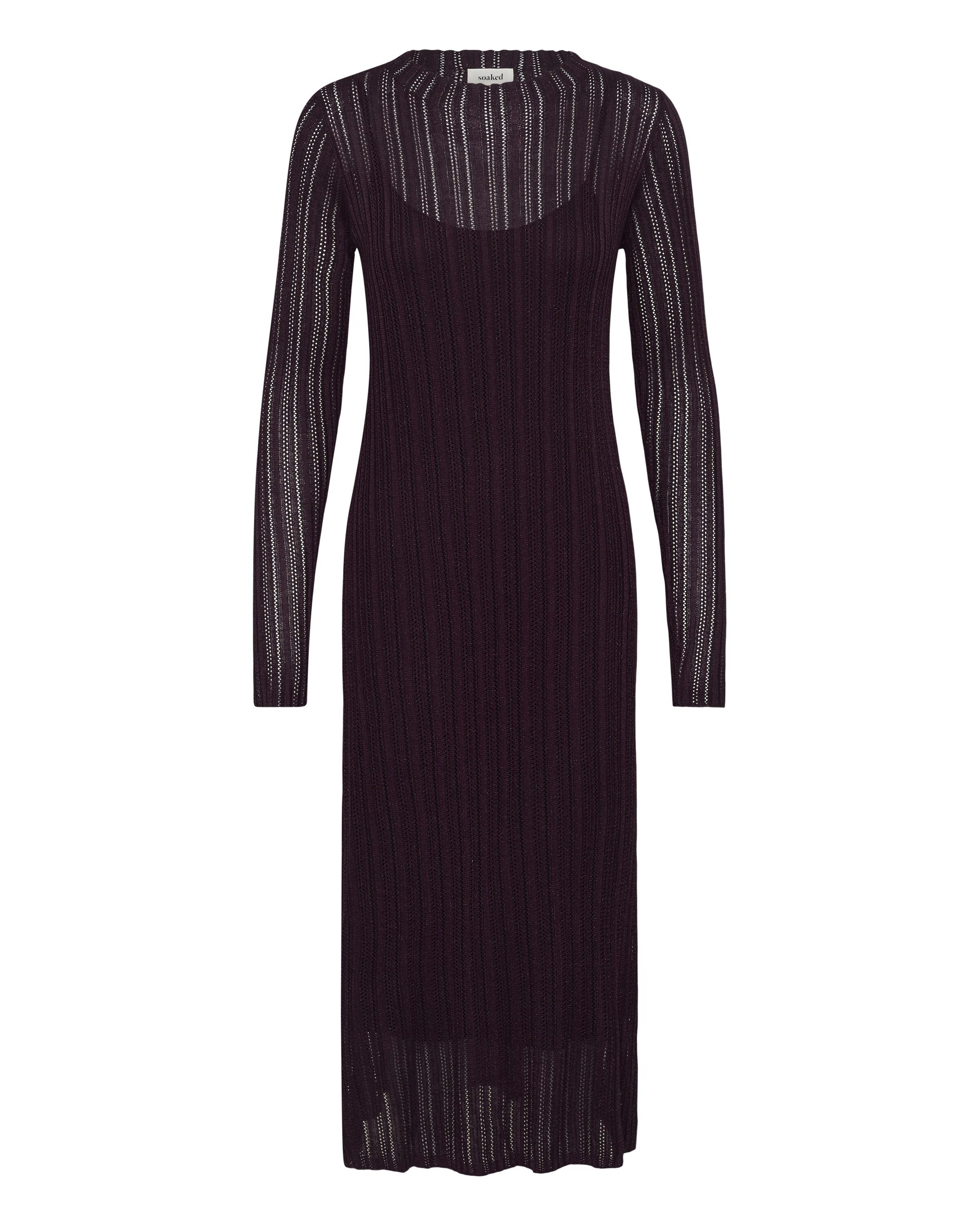 SOAKED IN LUXURY Robe 'SLLaisa' en lie de vin, Vue avec produit