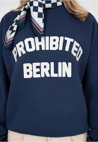 Prohibited Sweatshirt 'Berlin' in Blue