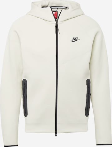 Nike Sportswear Sweatjacke 'TCH FLC' in Weiß: predná strana