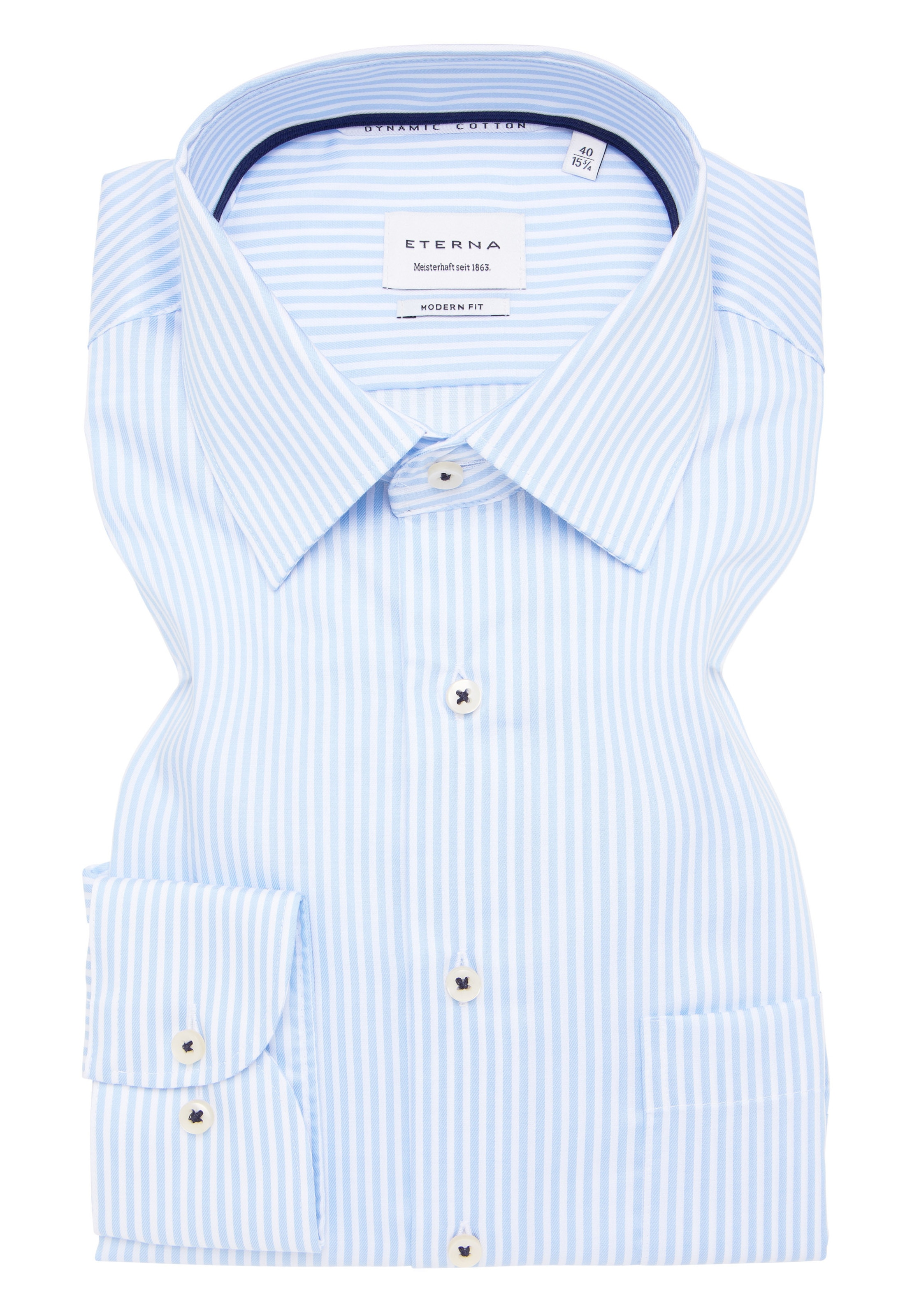 ETERNA Regular fit Zakelijk overhemd in Blauw