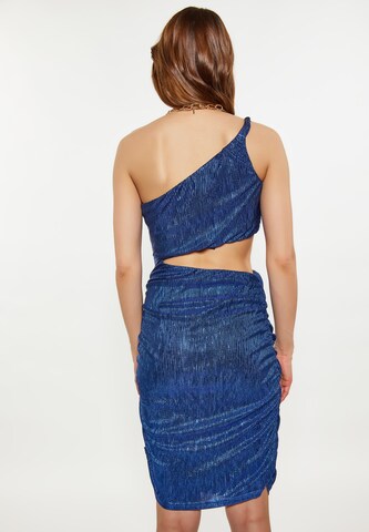 Robe de cocktail faina en bleu