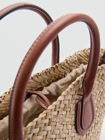 MANGO Ročna torbica 'Serifos' | rjava barva