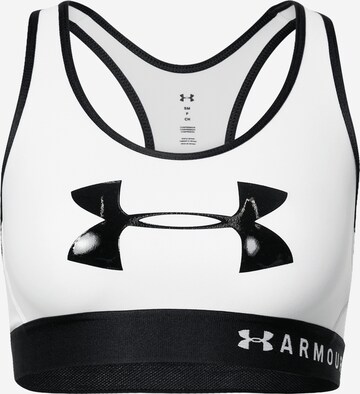 UNDER ARMOUR Regular Sports bra 'Graphic' in White: front