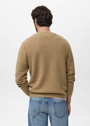 MANGO MAN Pullover 'Rioja' in Braun