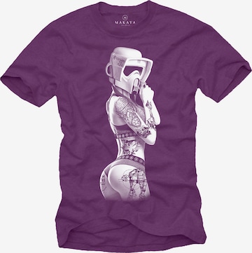 MAKAYA Shirt in Purple: front