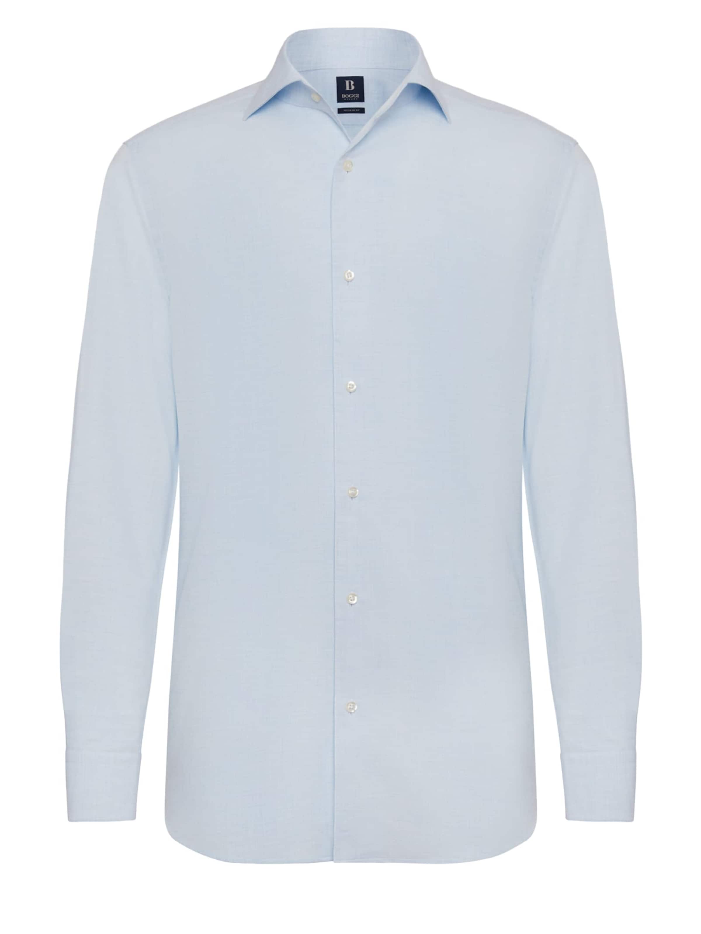 Boggi Milano Regular fit Πουκάμισο σε μπλε: μπροστά