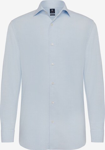 Chemise Boggi Milano en bleu : devant