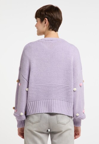 MYMO Knit Cardigan in Purple