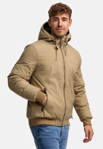INDICODE JEANS Between-season jacket in Beige: front