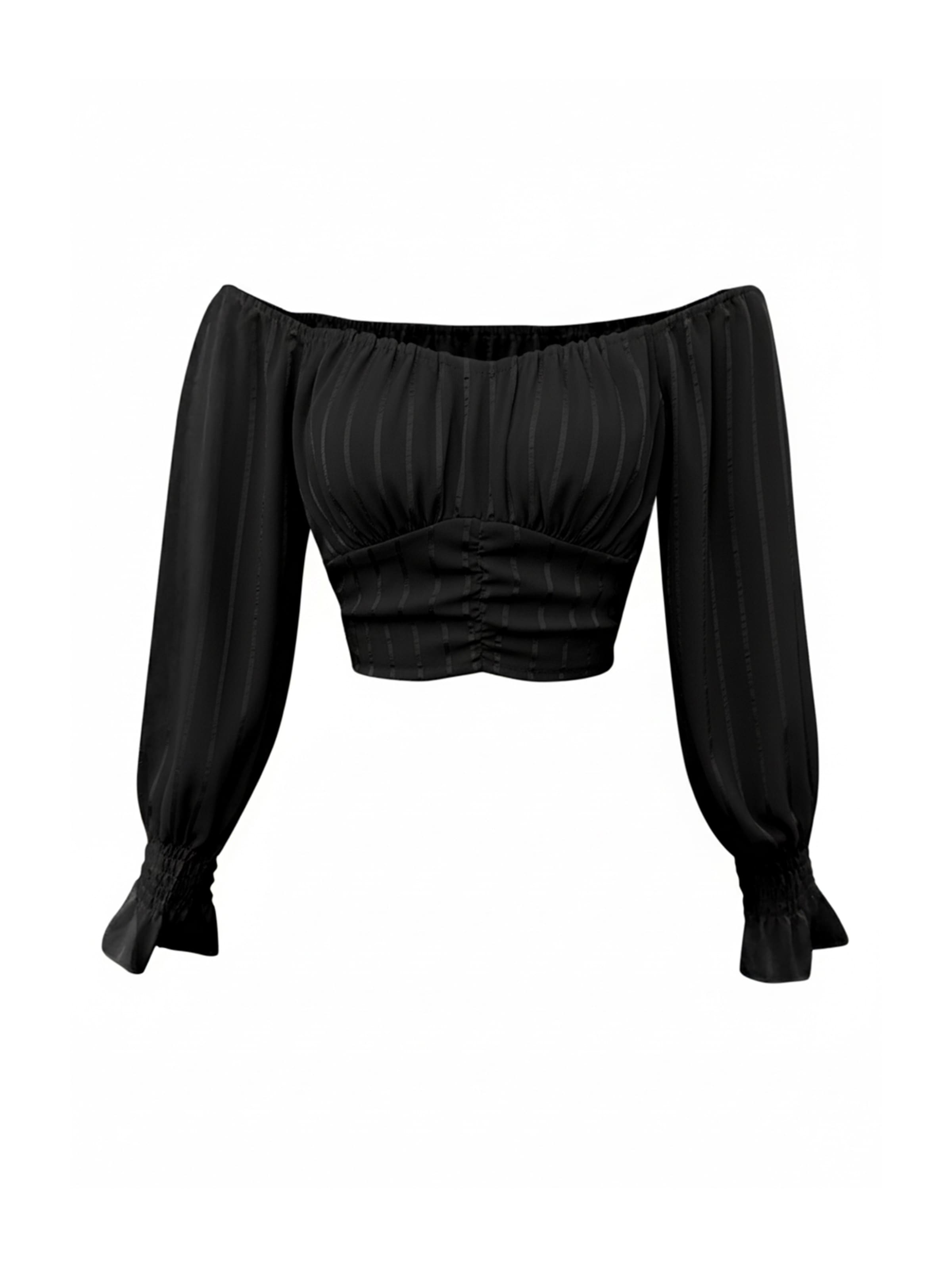 Imily Bela Bluse in Schwarz: Vorderseite