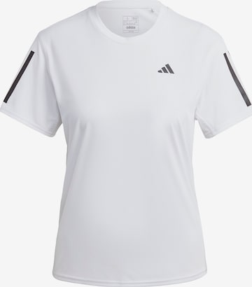 ADIDAS PERFORMANCE - Camiseta funcional 'Own the Run' en blanco: frente