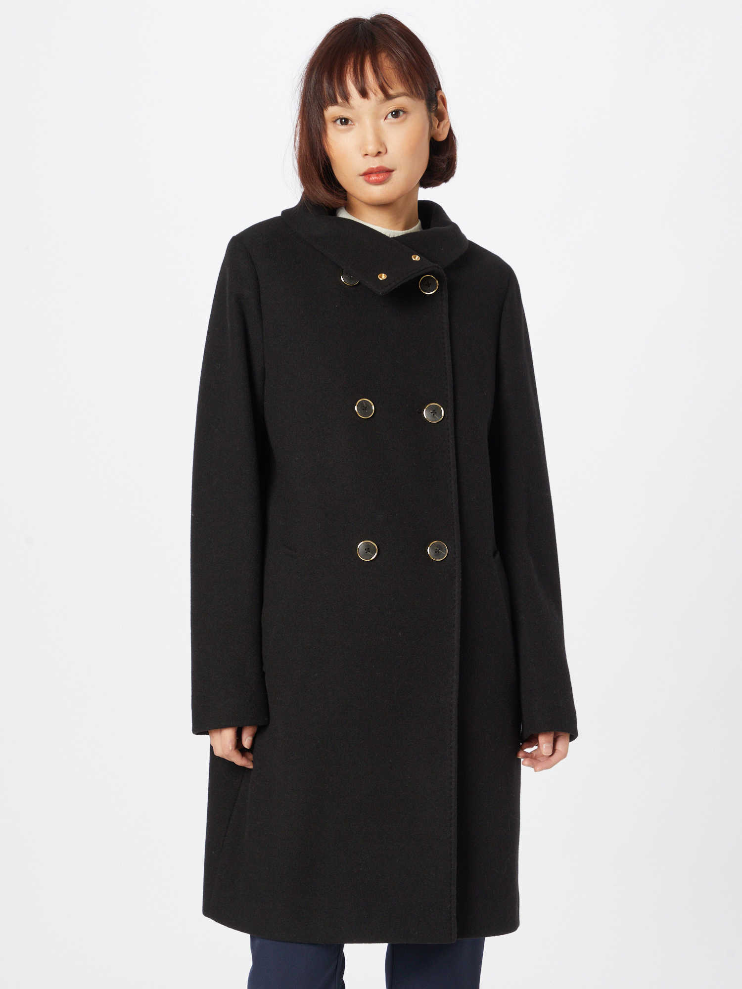Odzież Kobiety s.Oliver BLACK LABEL Płaszcz przejściowy w kolorze Czarnym 