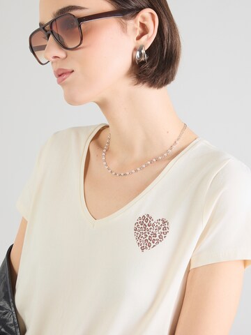 T-shirt 'PCNEW BILLY' PIECES en blanc