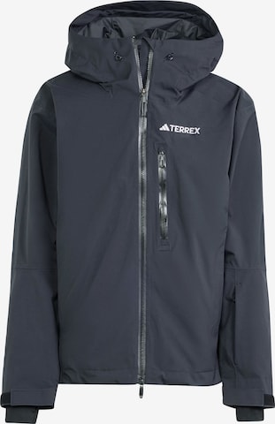 ADIDAS TERREX Athletic Jacket in Black: front