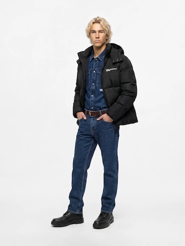 KARL LAGERFELD JEANS Zimní bunda – černá