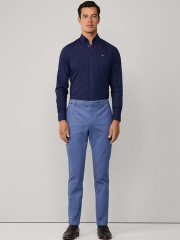 Hackett London Regular Fit Hemd 'Ess' in Blau