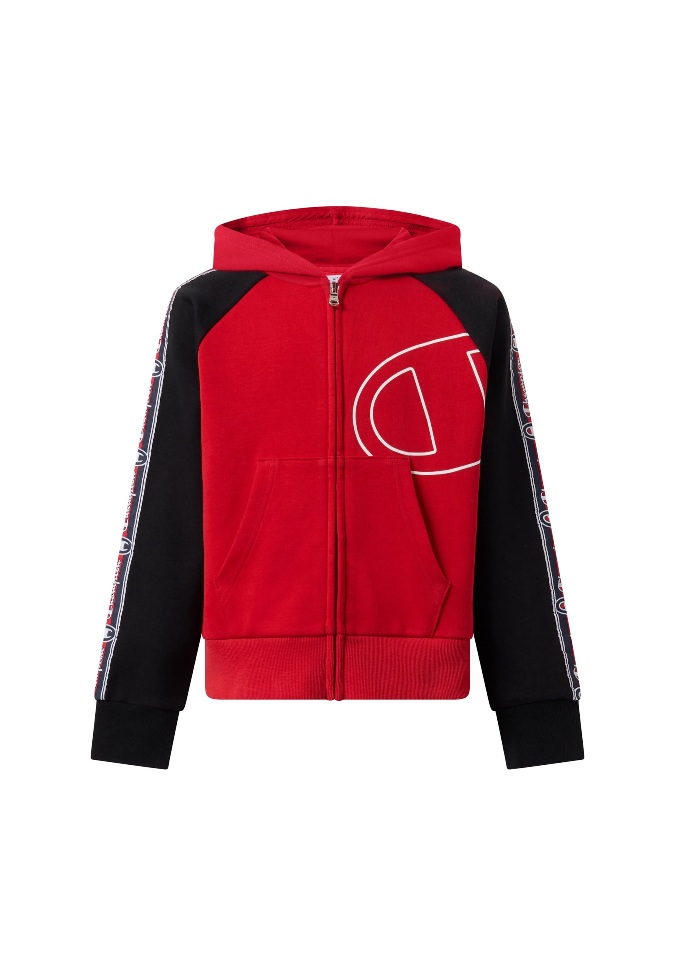 Champion - Sudadera con cremallera en rojo: frente