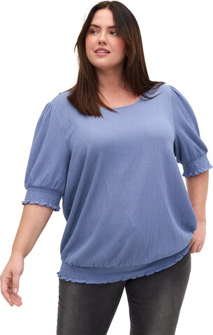 Zizzi - Blusa 'XSUS' em azul