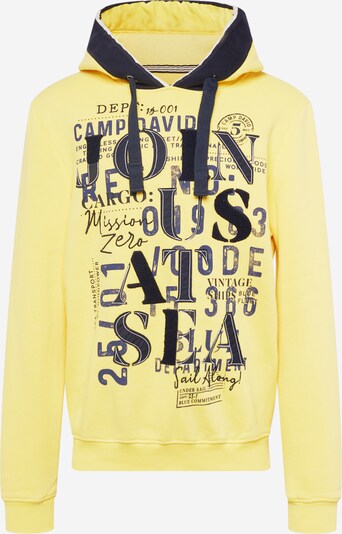 CAMP DAVID Sweatshirt in marine / nachtblau / gelb, Produktansicht