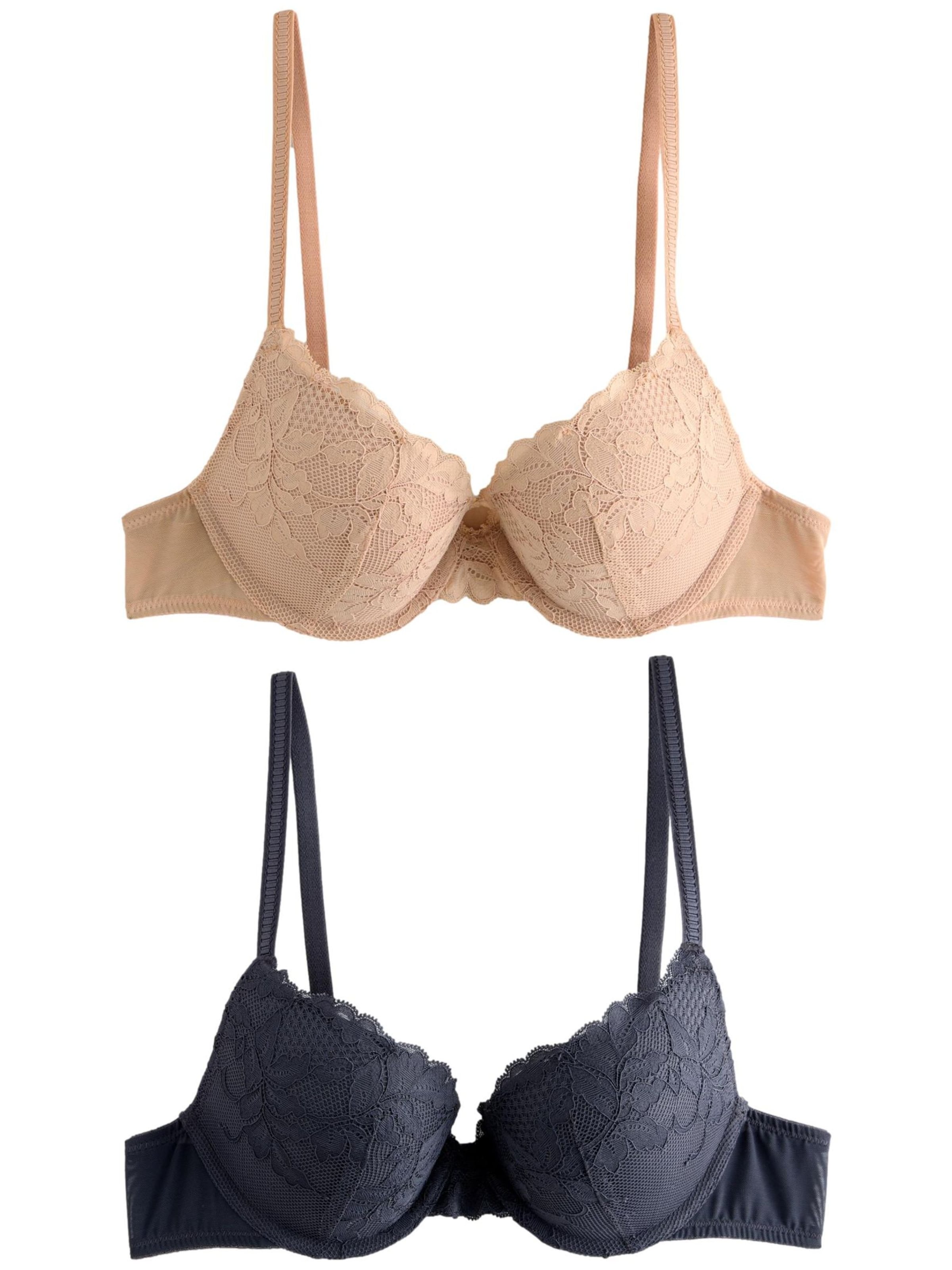 Next Push-up Rintaliivi värissä beige: etupuoli