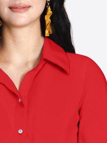 Camicia da donna 'Short Belly' di Jascha Stockholm in rosso