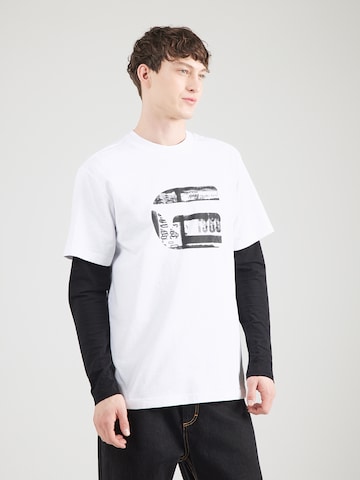 G-STAR Футболка в Белый: спереди