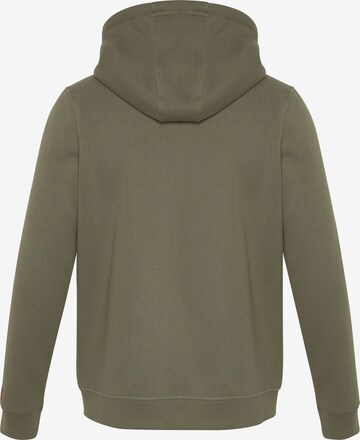 CHIEMSEE Zip-Up Hoodie in Green