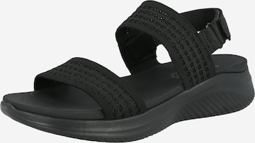 SKECHERS Сандали 'ULTRA FLEX 3.0' в черно: отпред