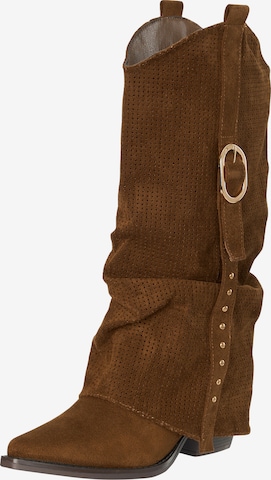 Stivale da cowboy di Salinyang in marrone: frontale