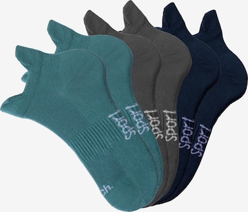 BENCH Athletic Socks in Blue: front